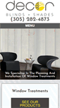 Mobile Screenshot of decorblindsandshades.com